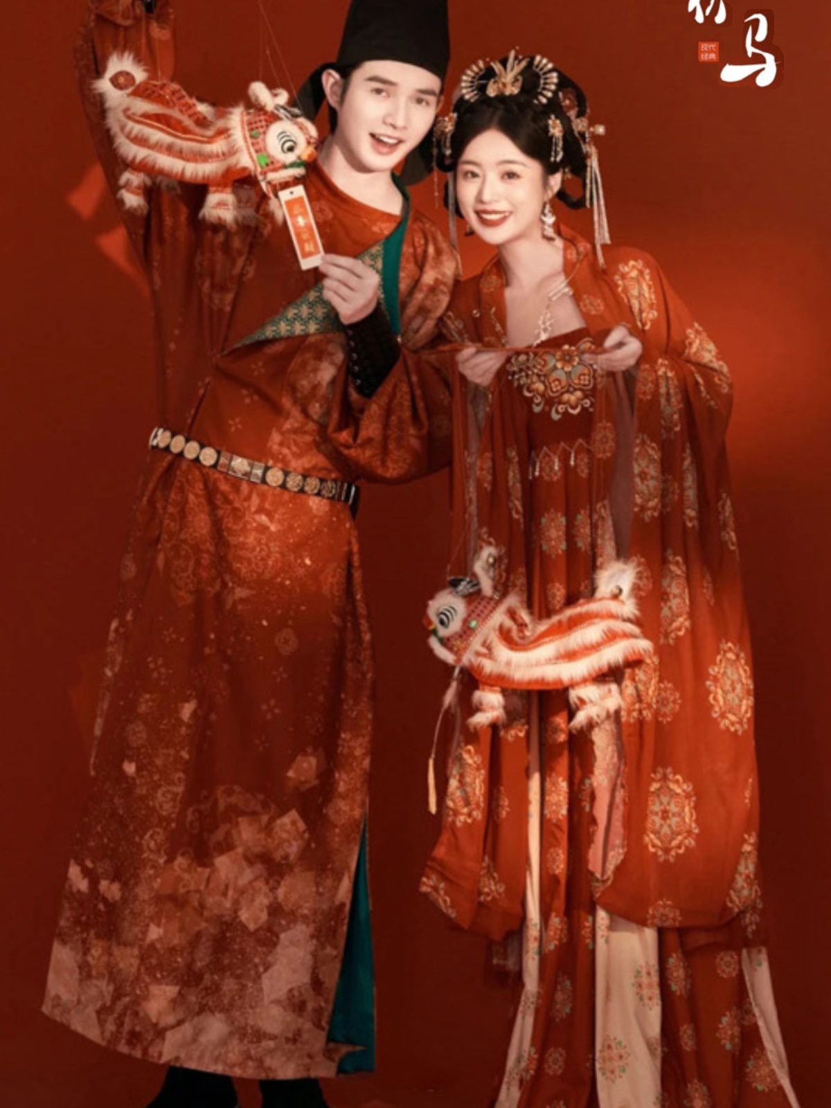 Fashion Show Ethnic Wear - 중국 전통 한푸 사진 촬영 커플
