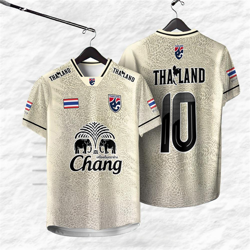 태국 넘버 10 저지 티셔츠 남성용 코끼리 프린트 그래 - Thai Silk Blouse 리뷰 및 가격