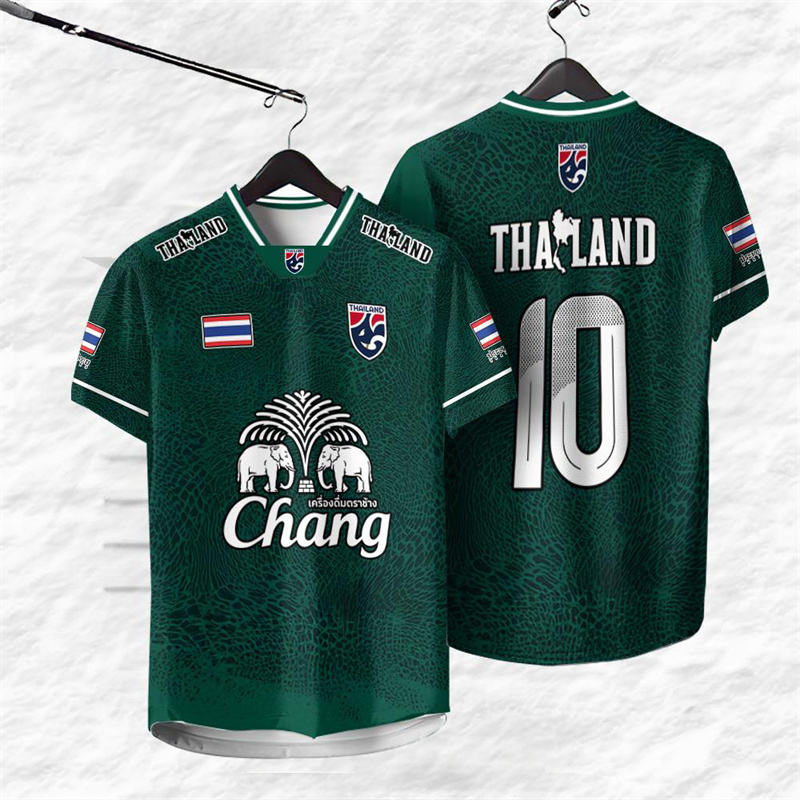 태국 넘버 10 저지 티셔츠 남성용 코끼리 프린트 그래 - Thai Silk Blouse 리뷰 및 가격