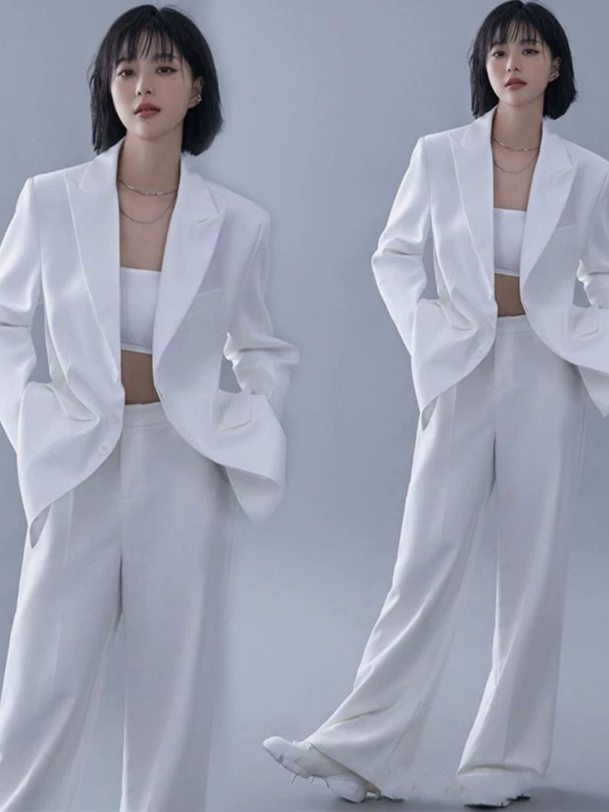 흰색 정장 테마 패션 매거진 개인 표지 이미지 아트 사 - Ethnic Fashion Images 리뷰 및 가격