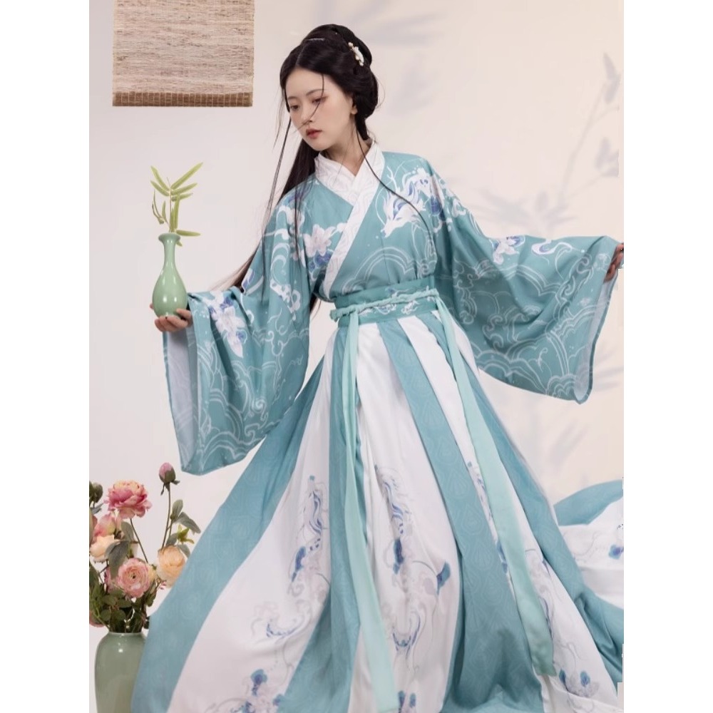 중국어 번체 의류 Hanfu 여성 요정 드레스 코스프레 - Fashion Show Ethnic Wear 리뷰 및 가격