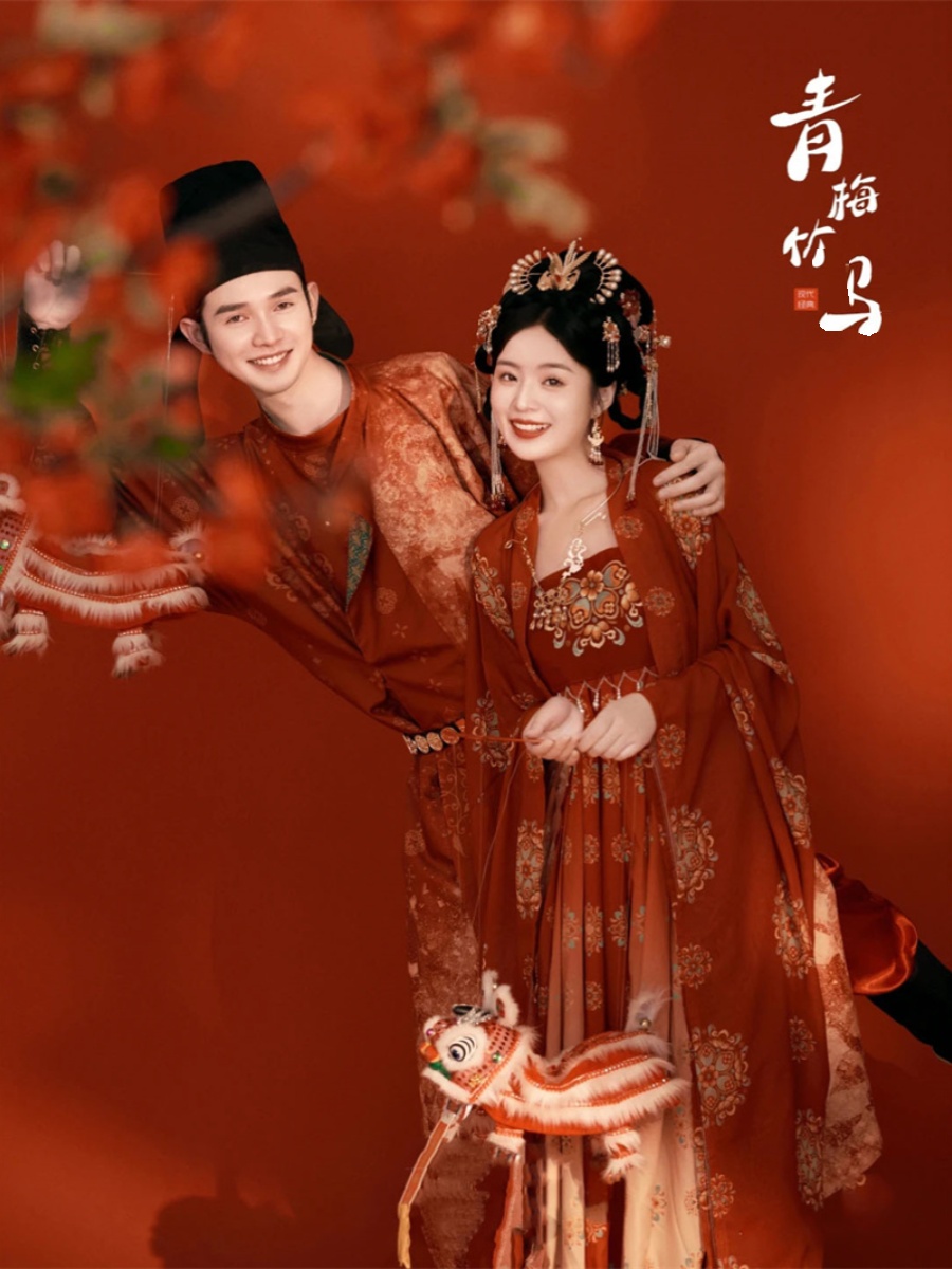 중국 전통 한푸 사진 촬영 커플 패션쇼 여성 남성 복고 - Fashion Show Ethnic Wear 리뷰 및 가격