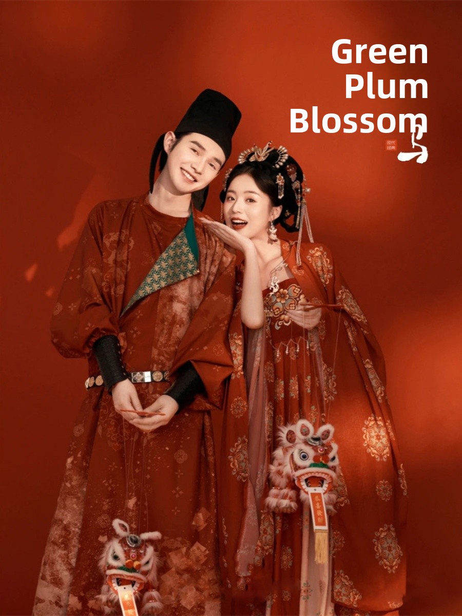 중국 전통 한푸 사진 촬영 커플 패션쇼 여성 남성 복고 - Fashion Show Ethnic Wear 리뷰 및 가격