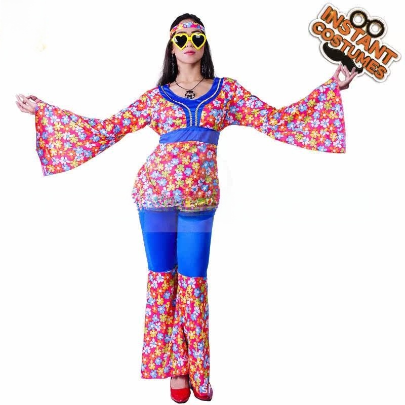 여성용 큰 꽃무늬 히피 슈트 디스코 의상 할로윈 카니발 - Ethnic Clothing & Online Fashion Store Khaadi Pk 리뷰 및 가격